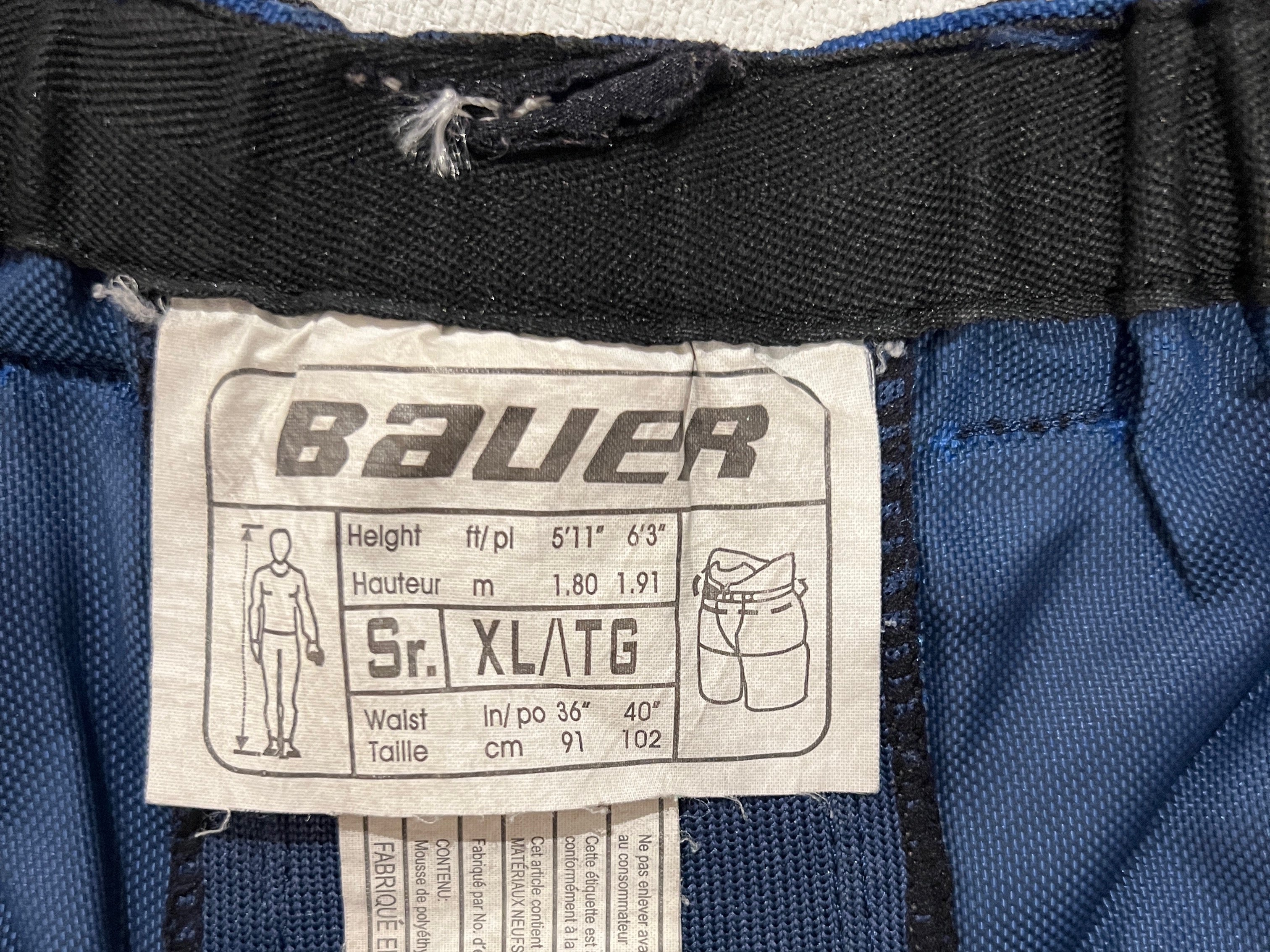 Vancouver Canucks Used XL Bauer Supreme Shell Hockey Pants Pro