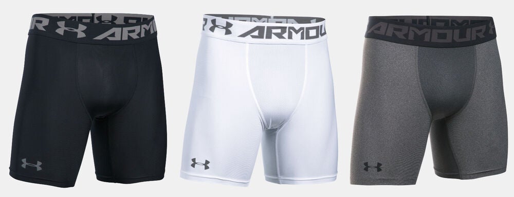 UNDER ARMOUR Men's HeatGear Armour Mid Compression Shorts