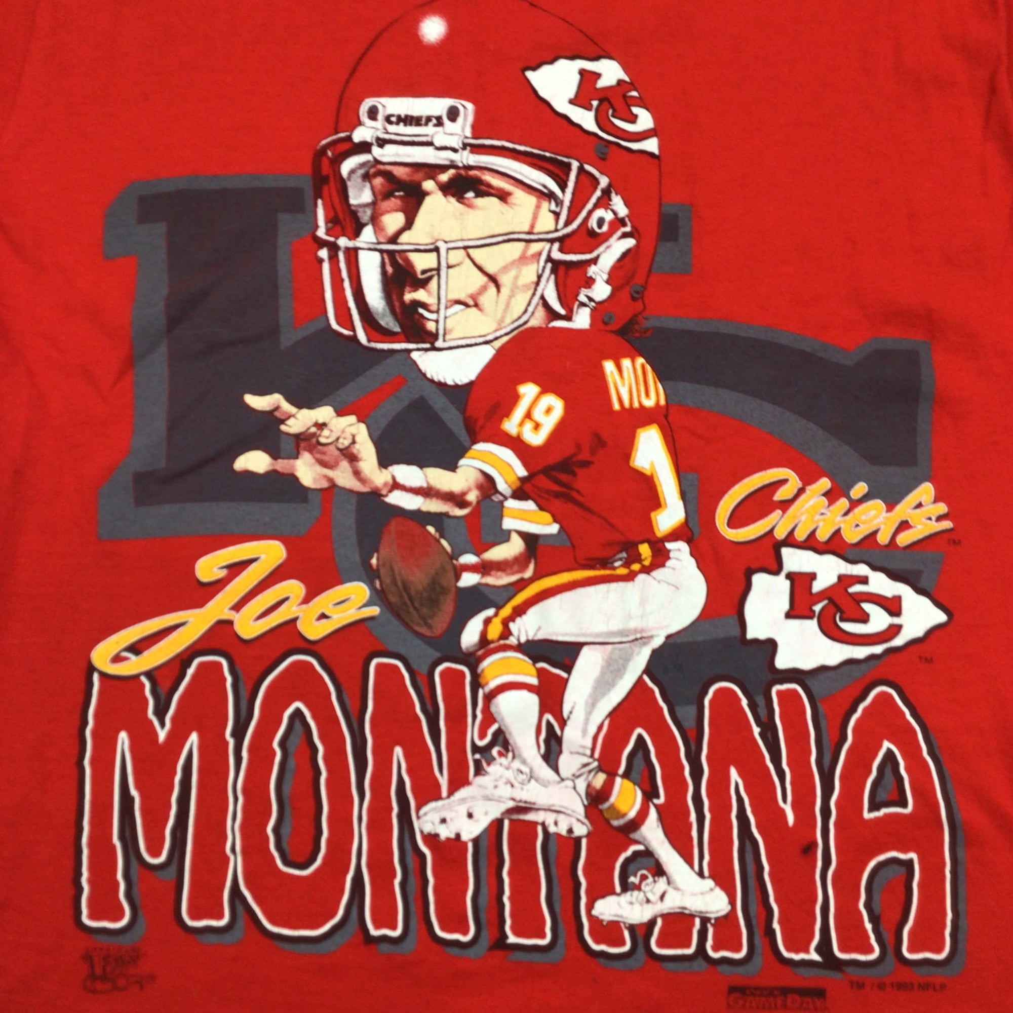 1993 KANSAS CITY CHIEFS AOP 'SS' TEE - XL – The Social Vintage