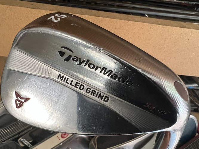 TaylorMade 52* Milled Grind 9-bounce Wedge with Wedge Flex shaft 1108