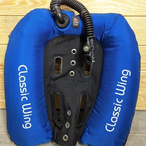 Dive Rite Classic Wing BC BCD  Blue / Black 60lb Lift for Back Mount Doubles