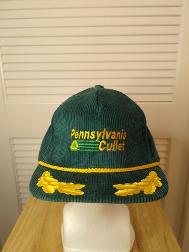 Vintage Penn Embroidered Corduroy Snapback Cap