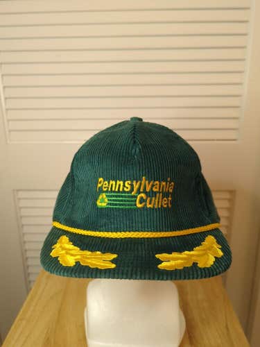 Vintage Pennsylvania Cullet Corduroy Gold Leaf Snapback Hat