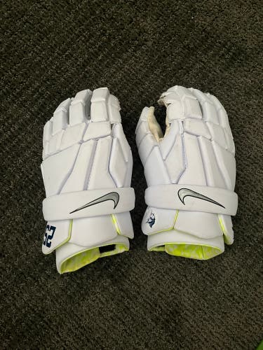 Used Player's Nike 13" Vapor Pro Lacrosse Gloves
