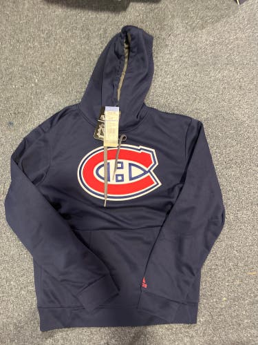New Navy Adidas Montreal Canadians Large Logo Hoodie S, M, L & XL