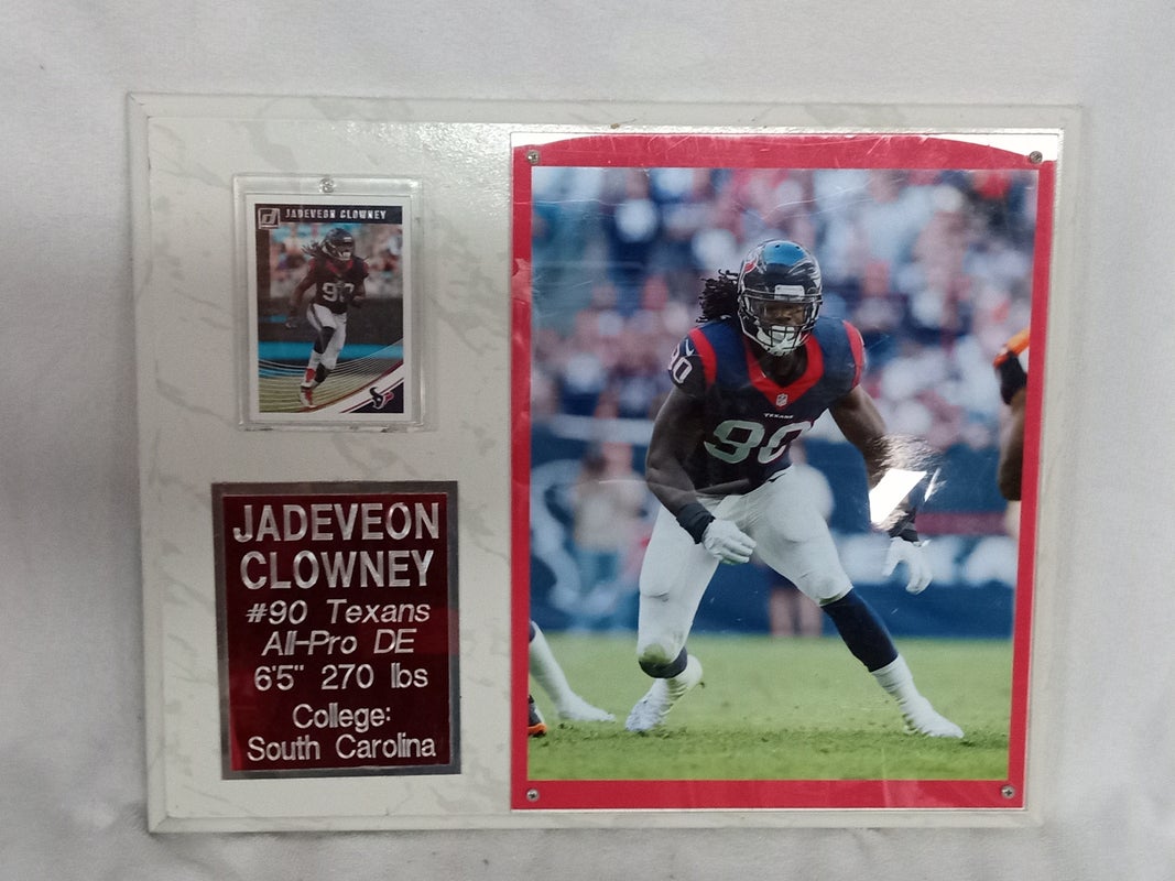 JADEVEON CLOWNEY 12x15 PLAQUE WITH NAME PLATE & Card HOUSTON TEXANS