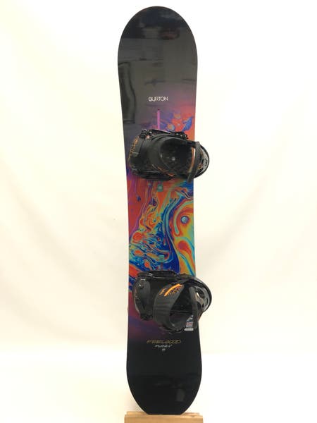 新品 BURTON FEEL GOOD 144×BURTON STILETTO Burton Feelgood flying V 144 Snowboard W/ Burton Stiletto
