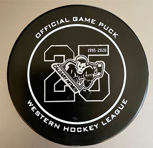 Calgary Hitmen 25th Anniversary Game Puck