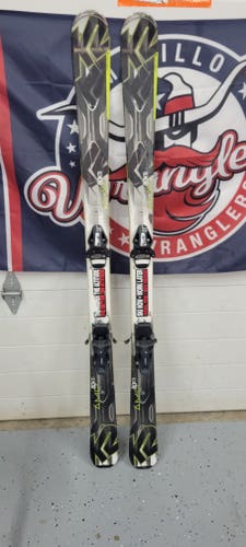 Used Men's 2016 K2 156 cm All Mountain AMP 80 XTI Skis With Bindings