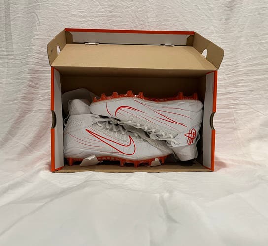 White Unisex Turf Cleats High Top Huarache