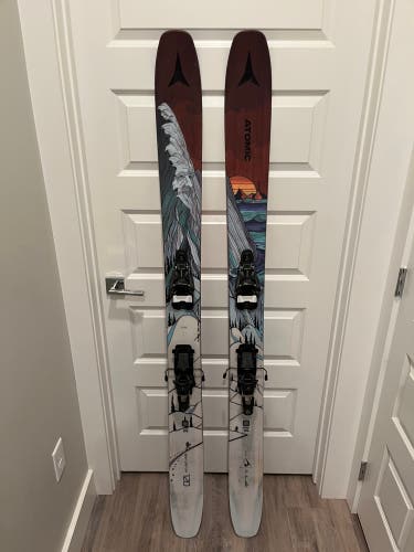2021 Atomic 176 cm Bent Chetler Skis With Atomic Shift MNC 10s and BD Ascension Skins