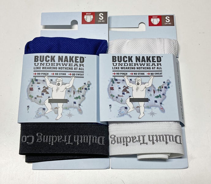 NEW Duluth Buck Naked Navy/Red Boxer Briefs 2 Pack Small (S) (28-30)
