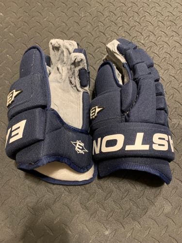 Pro Stock Easton E Pro Hockey Gloves 14” Navy Penguins