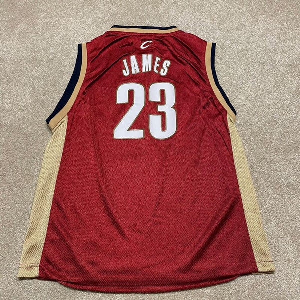 Adidas Lebron James Cleveland Cavaliers Cavs Youth M Jersey Blue Kids