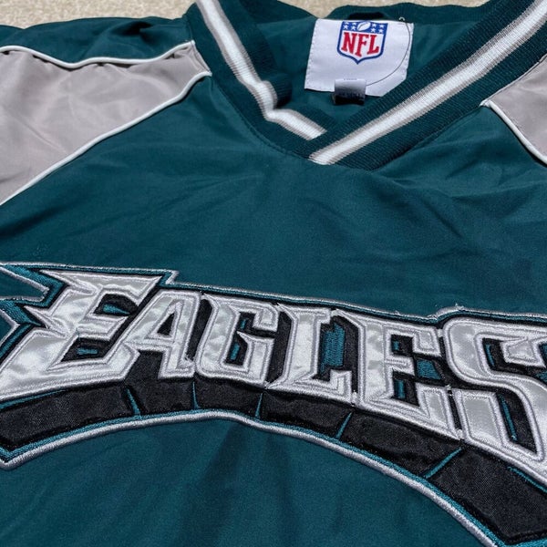 Philadelphia Eagles Jacket Men XL Adult Green Windbreaker Reebok NFL  Football