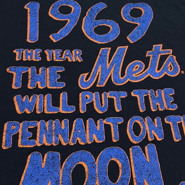 New York Mets T Shirt Men Medium Adult Black MLB Baseball Mitchell