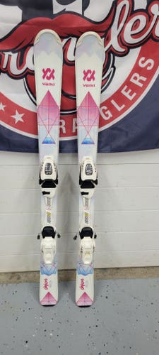 Used Kid's 2020 Volkl 110 cm All Mountain Chica Skis With Bindings