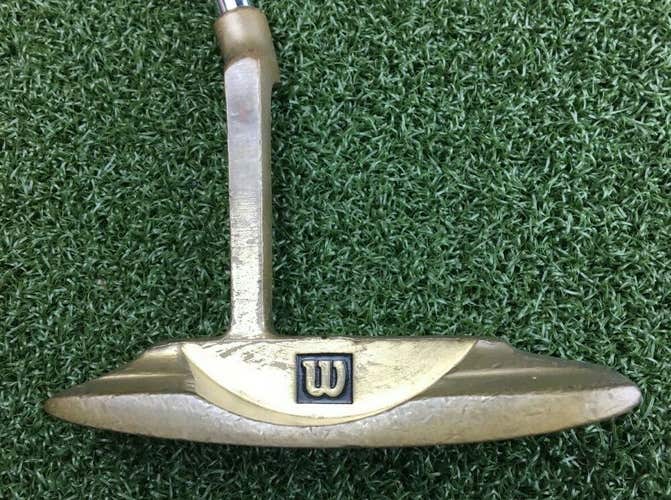 Wilson Brass Tech BT-3 Blade Putter / RH / Steel ~35" / gw5721