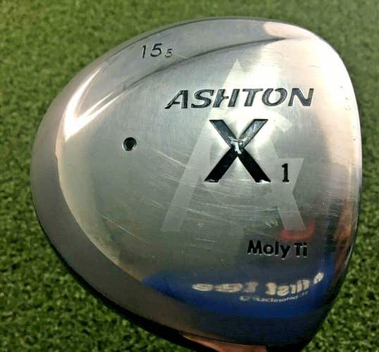 Ashton Golf X1 Moly Ti Driver 15.5*  RH 65g Wishon Ladies Graphite ~42" /mm7183