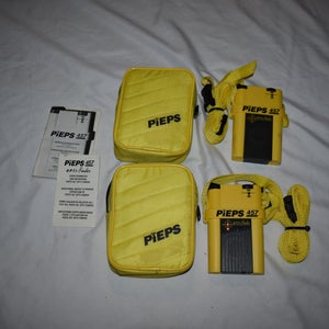 PiEPS 457 Avalanche Safety Beacon Transceiver w/ Pouch - One Pair in Great Condition!