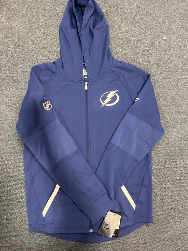 New Blue Fanatics Authentic Pro Tampa Bay Lightning Full Zip Jacket Medium