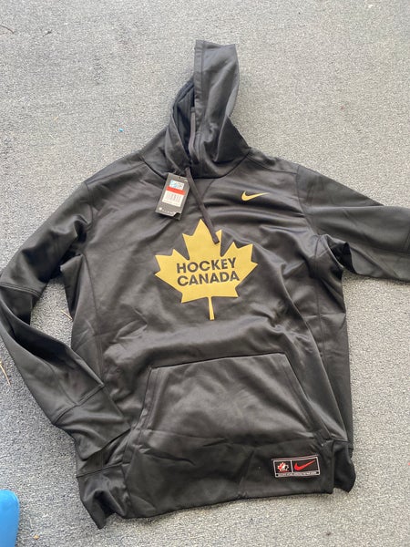 vraag naar iets Sloppenwijk New Black Nike Team Canada Hockey Hoodie | SidelineSwap