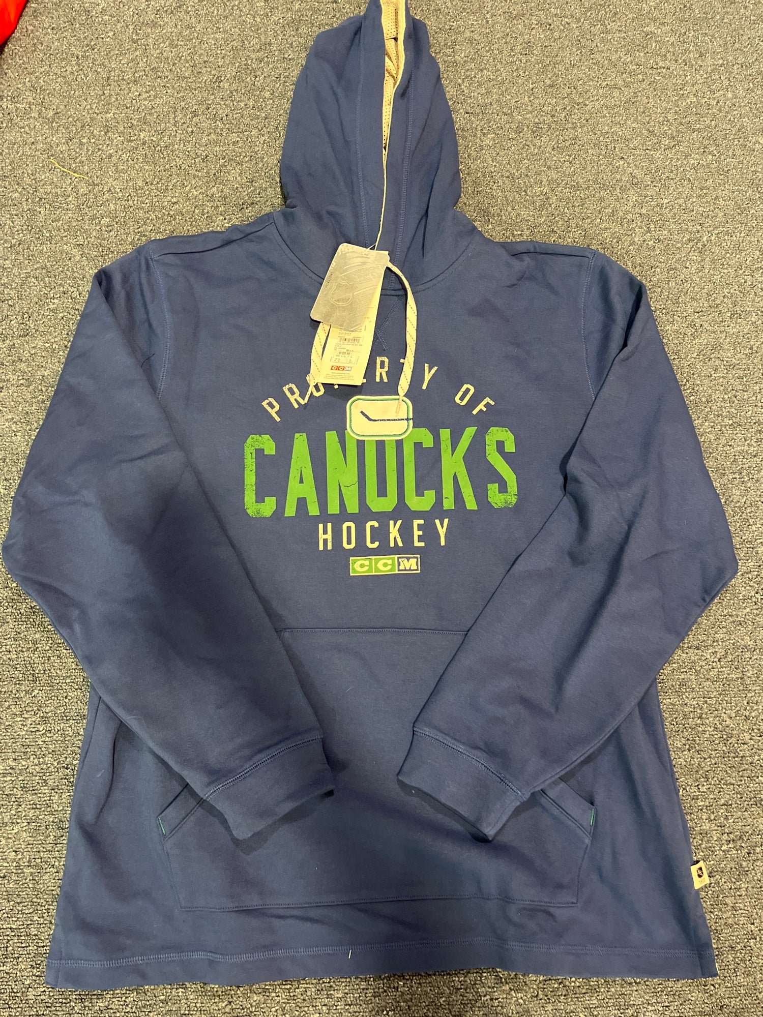 Vancouver Canucks 47 Brand Lacer Jersey Hoodie – Max Performance
