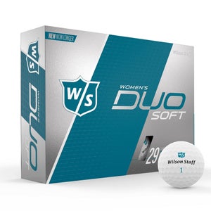 Wilson Staff Duo Soft Golf Balls (Ladies, Matte White, 12pk) NEW