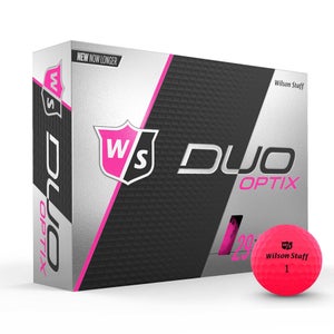 Wilson Staff Duo Soft Optix Golf Balls (Matte PINK, 12pk) NEW