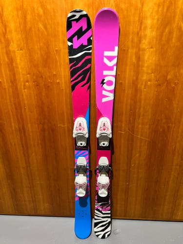 Used Kid's Volkl 118 cm Park Skis With Bindings