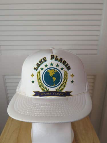 Vintage Lake Placid Resort Classic Mesh Trucker Snapback Hat