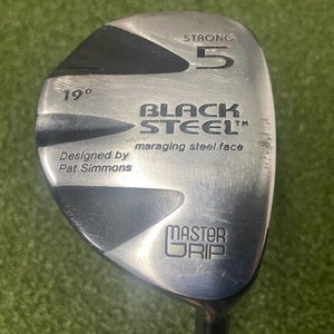 Master Grip Black Steel 5 Wood 19* RH / Senior Graphite ~41" / New Grip / mm5753