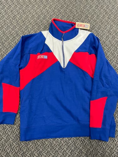 CCM Vintage Adult Large Quarter zip