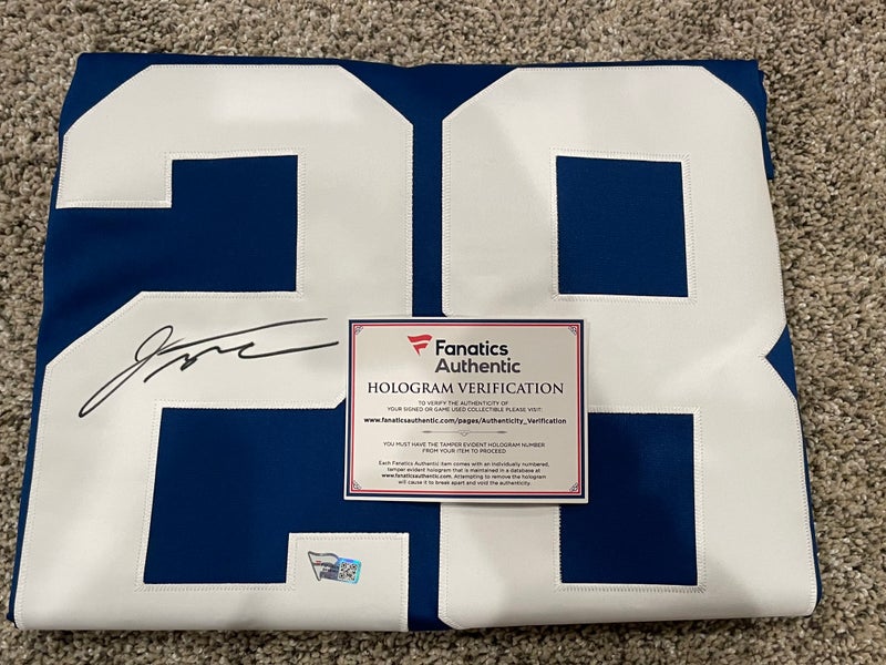 Jonathan Taylor Signed Jersey Fanatics Certification