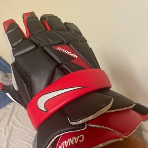 Used Player's Nike 14" Vapor Elite Lacrosse Gloves