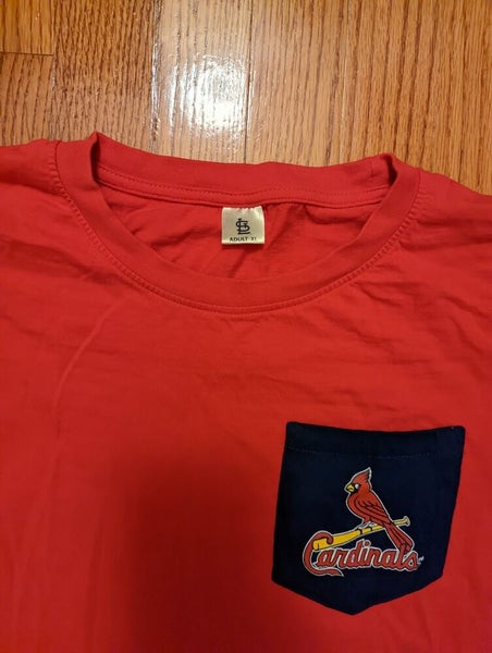 St Louis Cardinals Shirt Adult Medium Faded Red MLB Merchandise Baseball  Mens