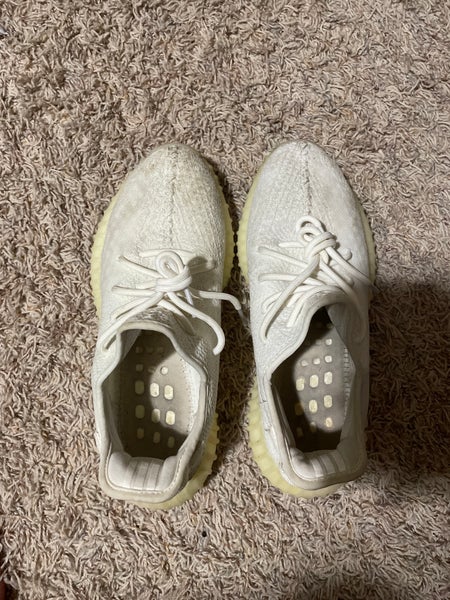 White Men's Size 8.5 (Women's 9.5) Adidas Yeezy Boost 350 V2