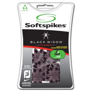 Softspikes Black Widow Classic Cleat Fast Twist (1 set, 18 cleats) Tour Lock NEW
