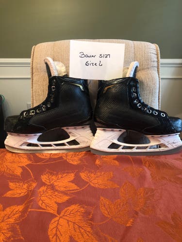 Intermediate Bauer Regular Width Size 6 Supreme S27 Hockey Skates