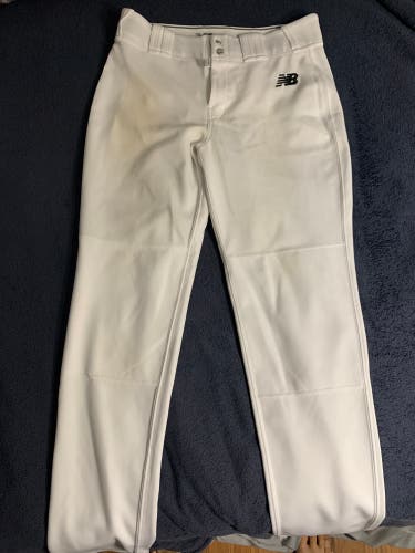 White Medium New Balance Game Pants - Tapered