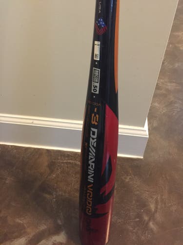 Used BBCOR Certified 2018 DeMarini Alloy Voodoo One Bat (-3) 28 oz 31"
