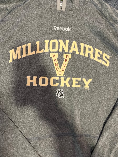 New Gray Reebok Vancouver Canucks “Millionaires” Center Ice Hoodie