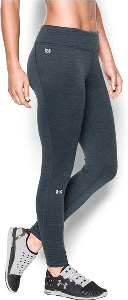 WOMEN'S UNDER ARMOUR BASE 2.0 MIDWEIGHT BASELAYER LEGGING (LEAD/GREY) LARGE