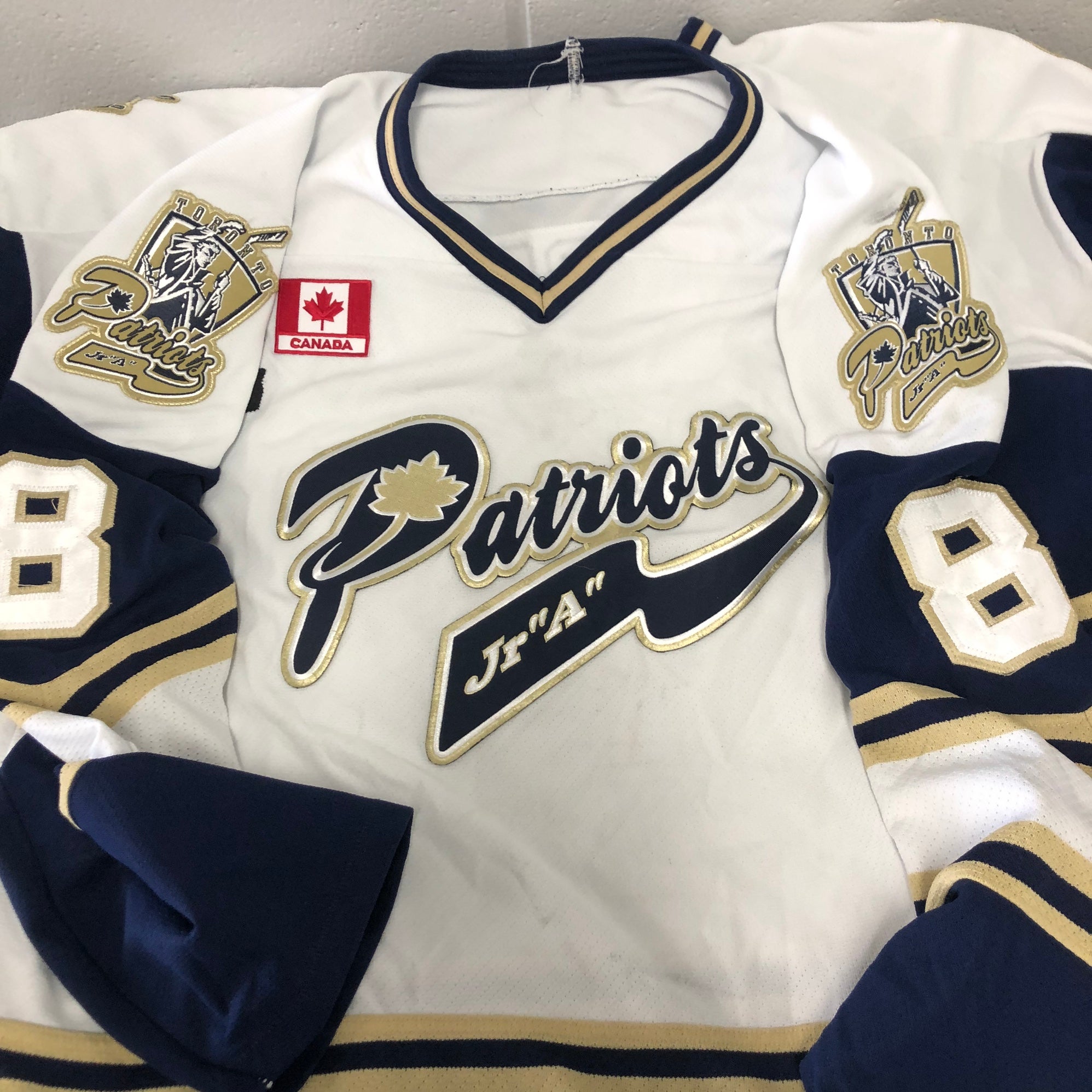 Toronto Patriots JrA game jerseys