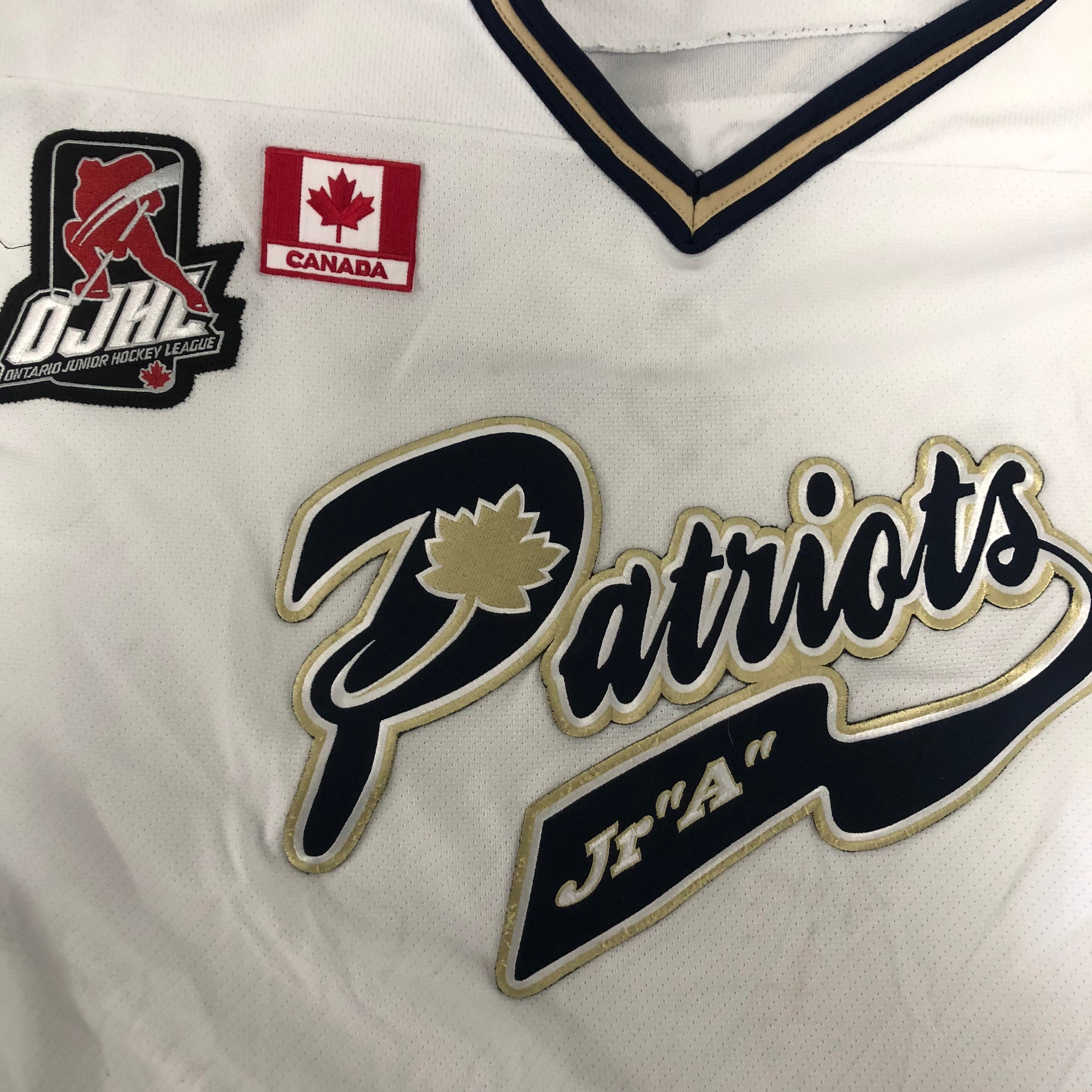 Toronto Patriots JrA game jerseys