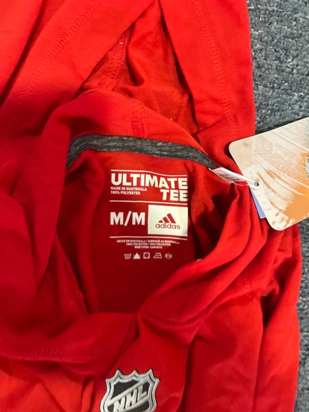 New Red Adidas Calgary Flames Big Logo Hoodie Small Or Medium