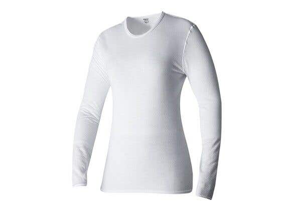 WOMEN’S HOT CHILLYS “PEPPER SKINS” CREW NECK BASELAYER TOP PS3600 (WHITE) XS 4-6