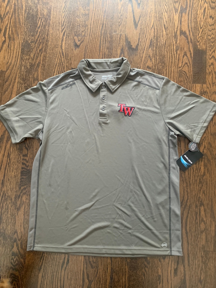 NEW Bauer Polo Team Wisconsin Logo Left Chest Size XL and XXL Available