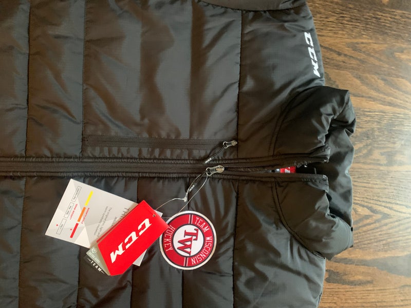NEW - CCM Puffer Jacket. Thinsulate. Team Wisconsin Size XL