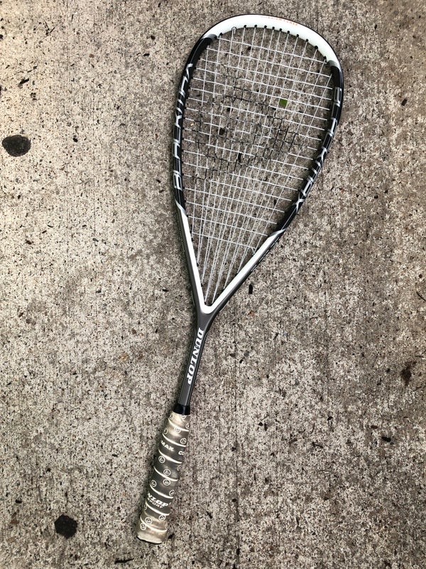 Used Dunlop Blackmax Titanium Squash Racquet with Carry Bag